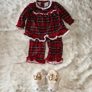 Christmas toddler girl pajamas